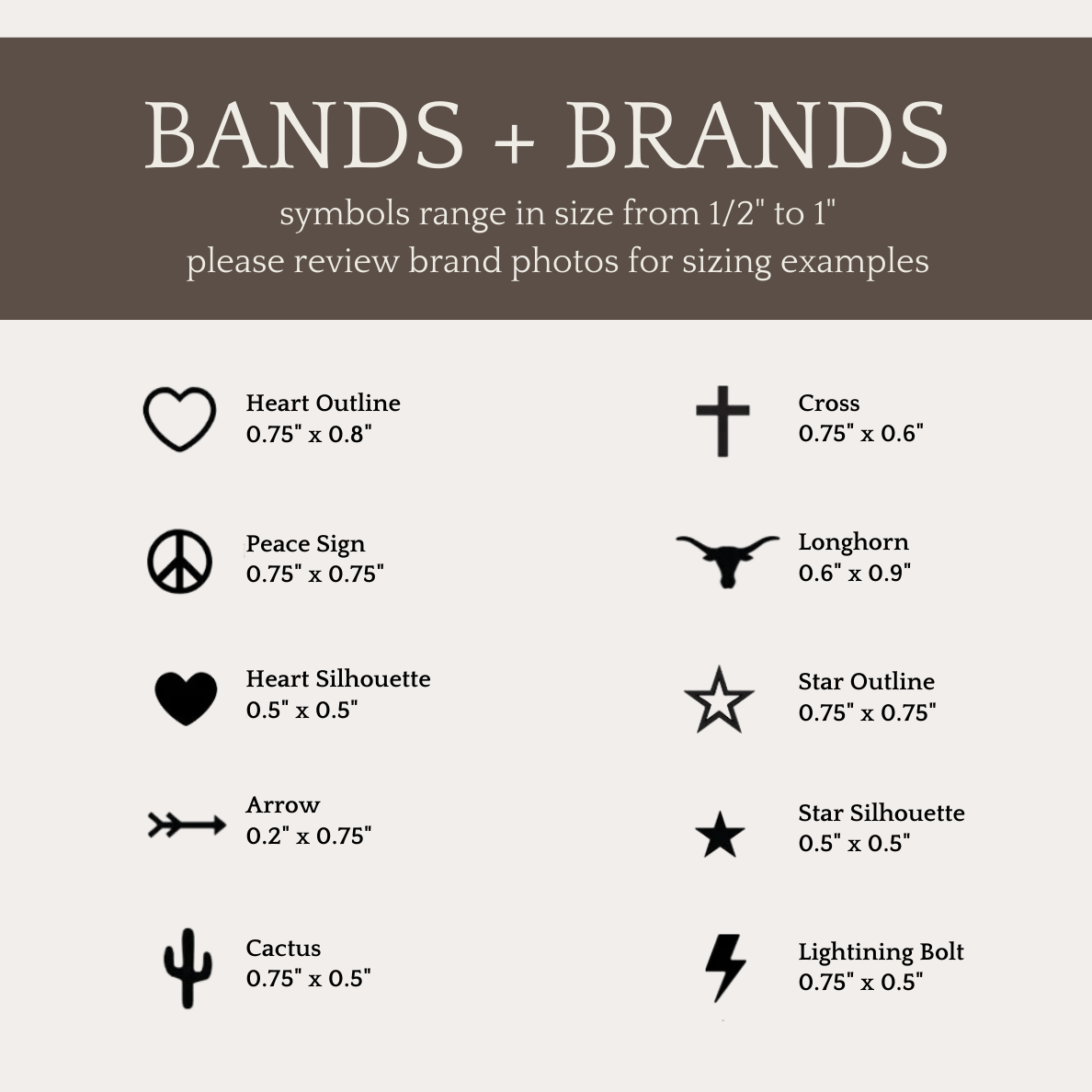 * Bands + Brands Only