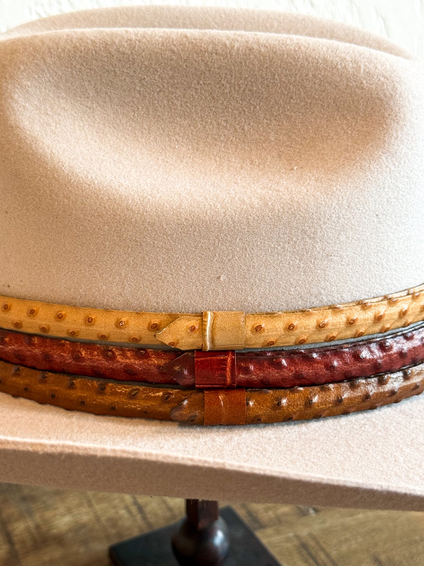 Leather Ostrich Band