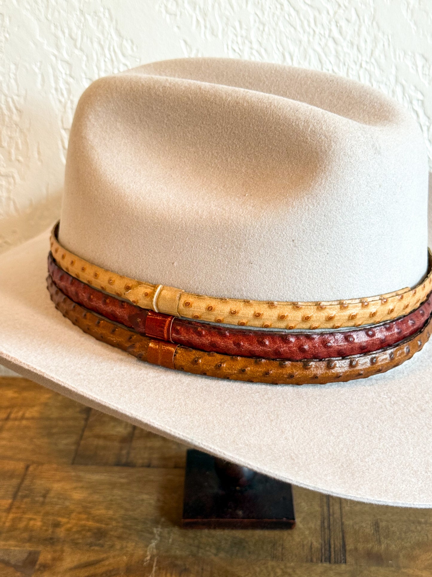Leather Ostrich Band