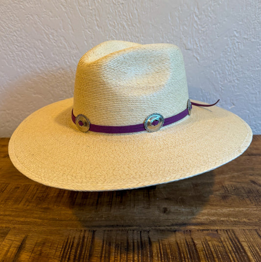 Rancher Hat | Purple Concho