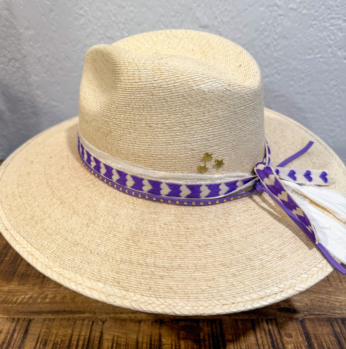 Rancher Hat | White Hearts