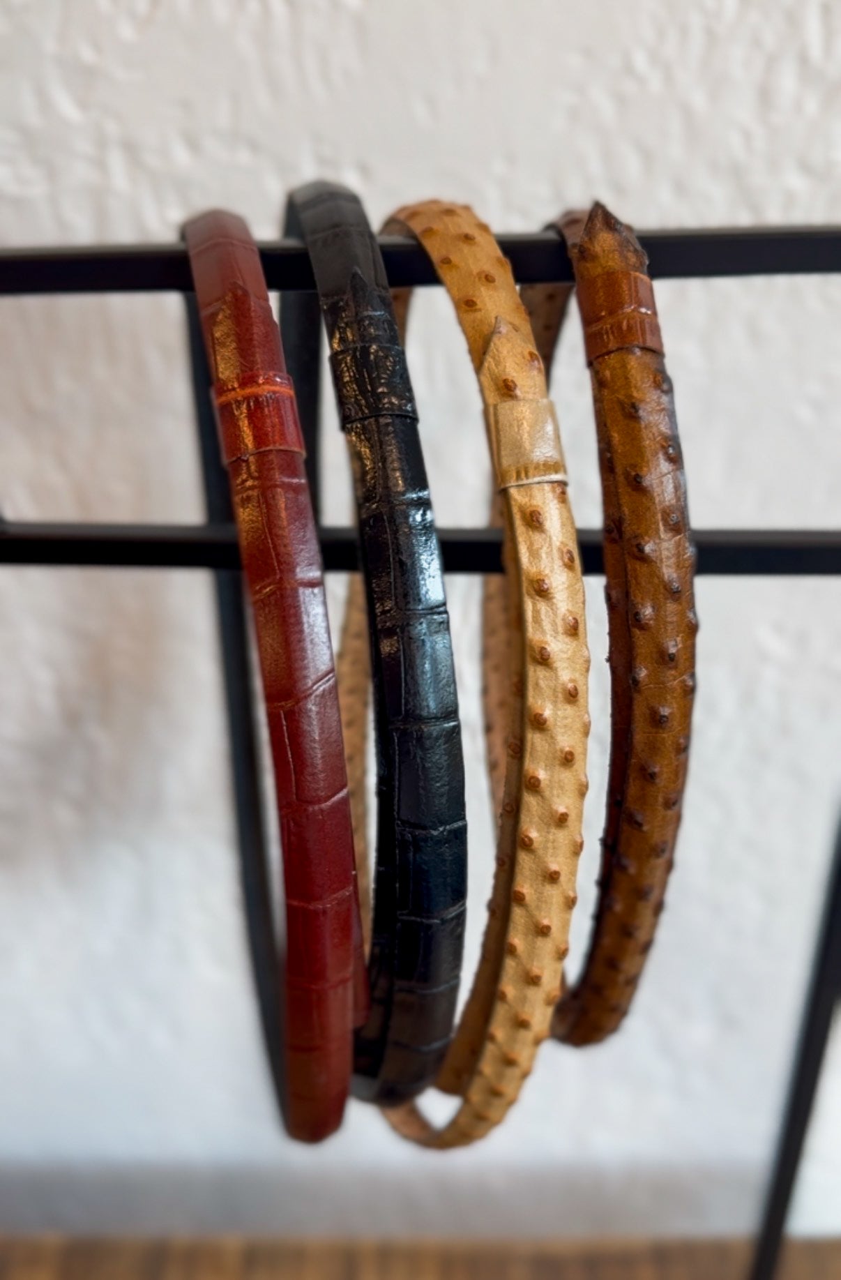 Leather Crocodile Band