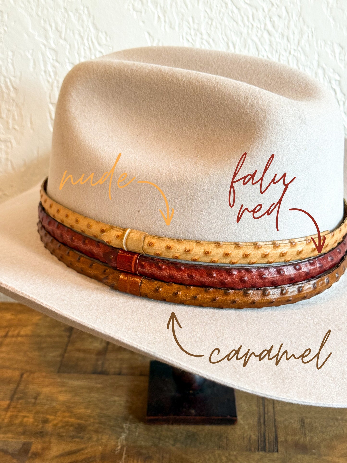 Leather Ostrich Band